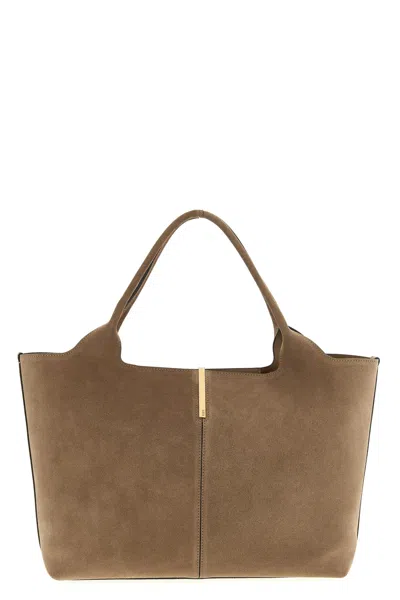 TOD'S SMALL TO MEDIUM SUEDE SHOPPING BAG