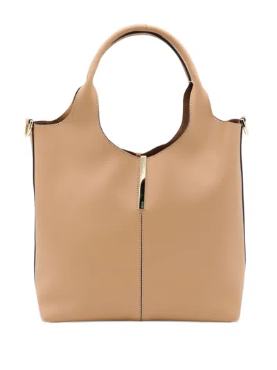 Tod's Small Top-handle Gold-bar Tote Bag
