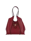 Tod's Small Tote Bag T Timeless In Burgundy