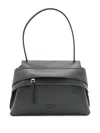 Tod's Small Wave Leather Shoulder Bag In Black