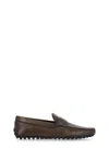 Tod's Chocolate Brown Leather City Penny Loafers For Men In Brown