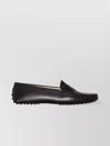 Tod's Smooth Leather Penny Strap Loafers In Black