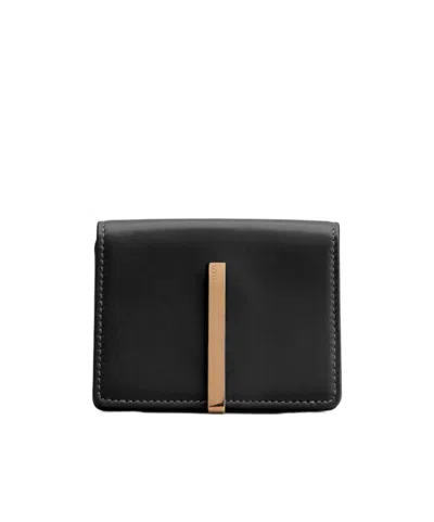 Tod's Snap Button Business Card Holder In Black