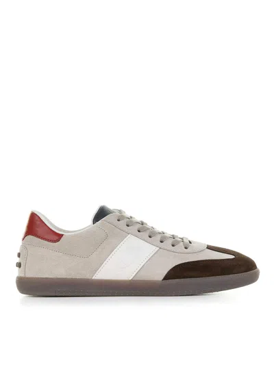 Tod's Tods Sneaker Tabs In Suede In Multi