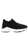 Tod's Women's Sport Run Knitted Sneakers In Black