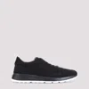 Tod's Suede Sneakers Low Profile Rubber Sole In Black