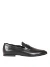 Tod's T Timeless Leather Loafers In Black