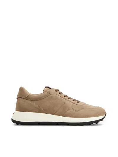 Tod's Suede Sneakers In Beige