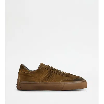 Tod's Sneakers In Leather In Brown