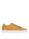 Tod's Low Top Round Toe Rubber Sole Sneakers In Yellow