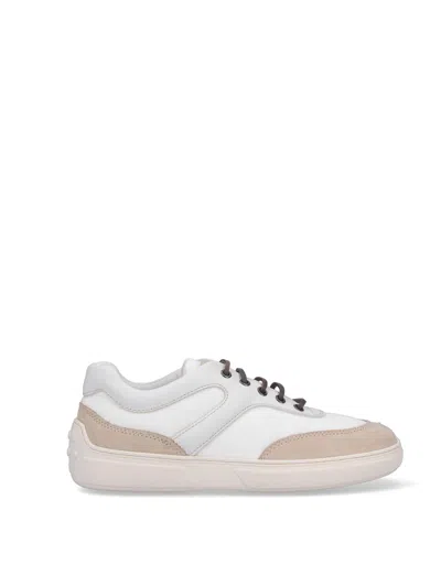 Tod's Sneakers In Nabuk In White