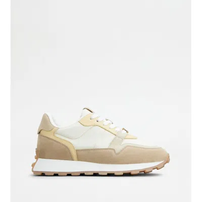Tod's Sneakers In Suede And Fabric In Animal Print