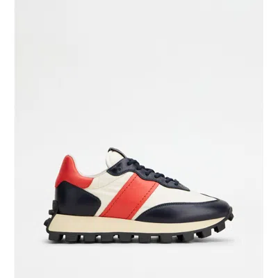 Tod's Sneakers  1t In Leather And Fabric In Multi