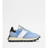 Tod's Sneakers  1t In Suede And Fabric In Blue