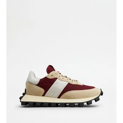 Tod's Sneakers  1t In Suede And Fabric In Multi