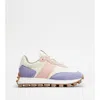 Tod's Sneakers  1t In Suede And Fabric In White