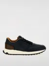 Tod's Leather And Technical Fabric Sneakers In Blue