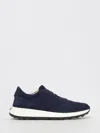 Tod's Low Top Sneakers With Rubber Sole And Suede Finish In Multi