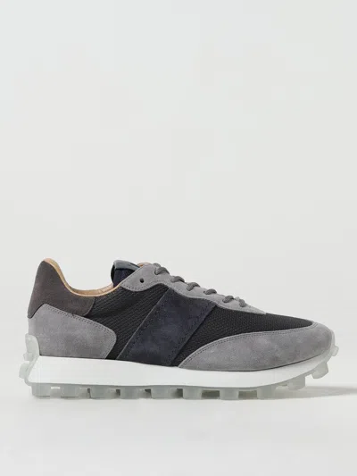 Tod's Tods Men's Grey/other Allacciata 25k Runner Leather And Shell Low-top Trainers In Multi