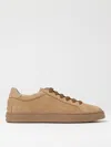 Tod's Suede Sneakers With Streamlined Silhouette In Brown