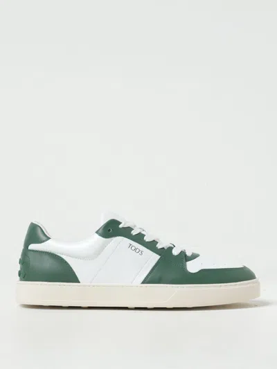 Tod's Low-top Leather Sneakers In Weiss