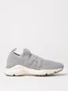 Tod's Kate Knitted Lace Detail Sneakers In Grey