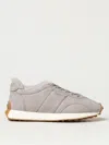 Tod's Logo-stamp Suede Lace-up Sneakers In Grau