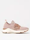 Tod's Technical Fabric Sneakers In Pink