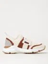 Tod's Sport Run Sneakers In Ivory