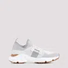 Tod's Womens White Sport Run 54c Calzino Logo-embellished Mesh Low-top Trainers