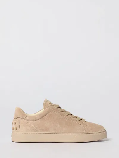 Tod's Suede Leather Trainers In Brown