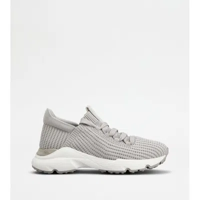 Tod's Sock Sneakers In Fabric In Gray