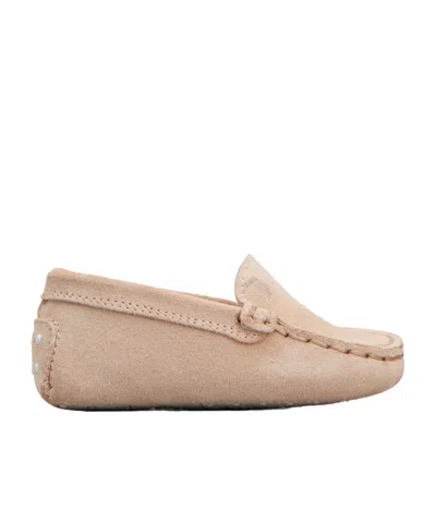 Tod's Soft Leather Moccasin-bean Shoes In Nude