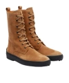 Tod's Tods Gommini Cassetta Suede Boot In Brown