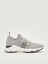 Tod's Sport Run 54c Calzino Catena Pelle Sneaker In Gray