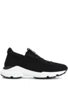 Tod's Women's Sport Run Knitted Sneakers In Black