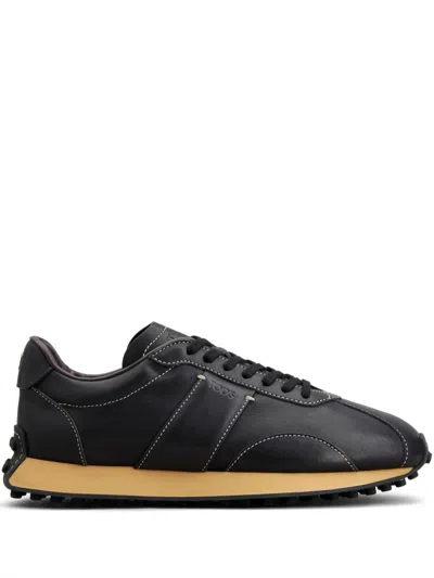 Tod's Sportivo Active Leather Sneakers In Black