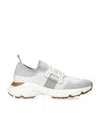 Tod's Womens White Sport Run 54c Calzino Logo-embellished Mesh Low-top Trainers In White