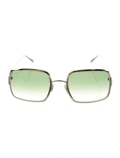 Pre-owned Tod's Square Gradient Sunglasses In Gold