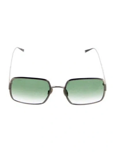 Pre-owned Tod's Square Gradient Sunglasses In Silver