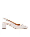 Tod's Square-headed High-heeled Sandals In White