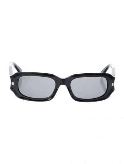 Pre-owned Tod's Square Tinted Sunglasses In Black