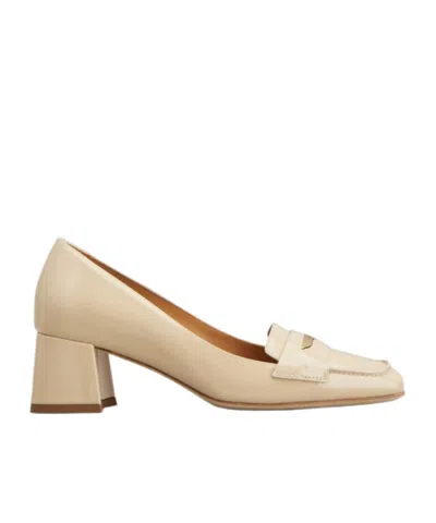 Tod's Square Toe High Heels In Nude