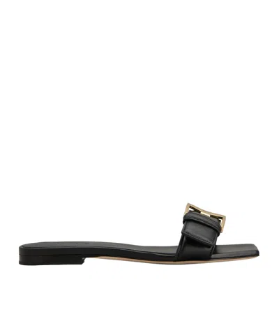 Tod's Square-toe Flat Sandals In Animal Print