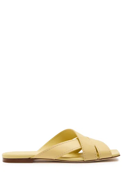 Tod's Tods Square-toe Suede And Leather Sandals In Multi