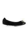 Tod's Stitching Ballet Shoes In Black