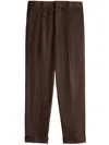 Tod's Straight-leg Tailored Trousers In S802 Brown