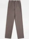 Tod's Straight-leg Trousers In Brown