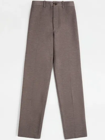 Tod's Straight-leg Trousers In Brown