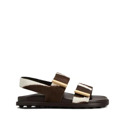 Tod's Strap-detail Sandals In Multi